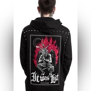 Killstar It Was Lit Zip Up Hoodie